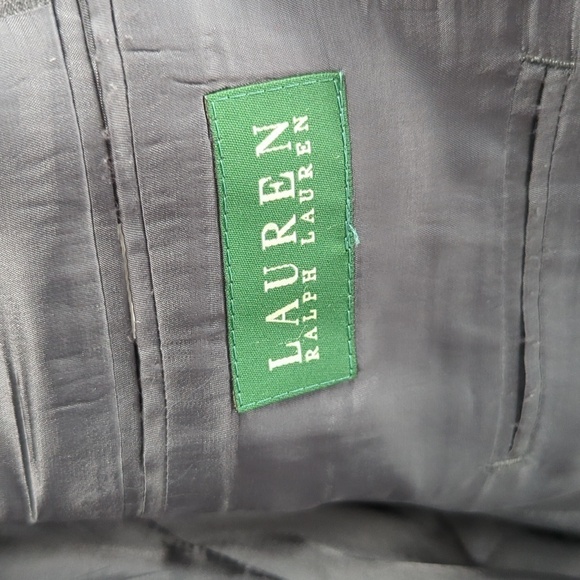 Lauren Ralph Lauren 100% Wool Striped Blazer Gray 42S preppy Business casual - Picture 5 of 7